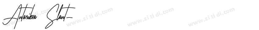 Antariksa Slant字体转换